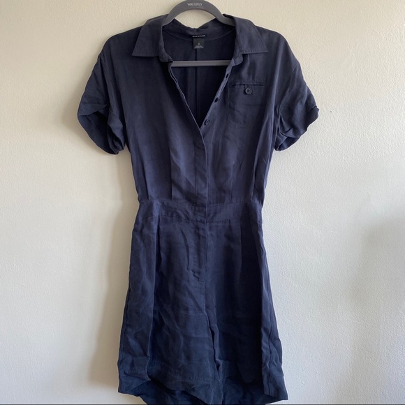 Club Monaco Dresses & Skirts - Club Monaco Romper Wrap Dress Jumpsuit Sz 2